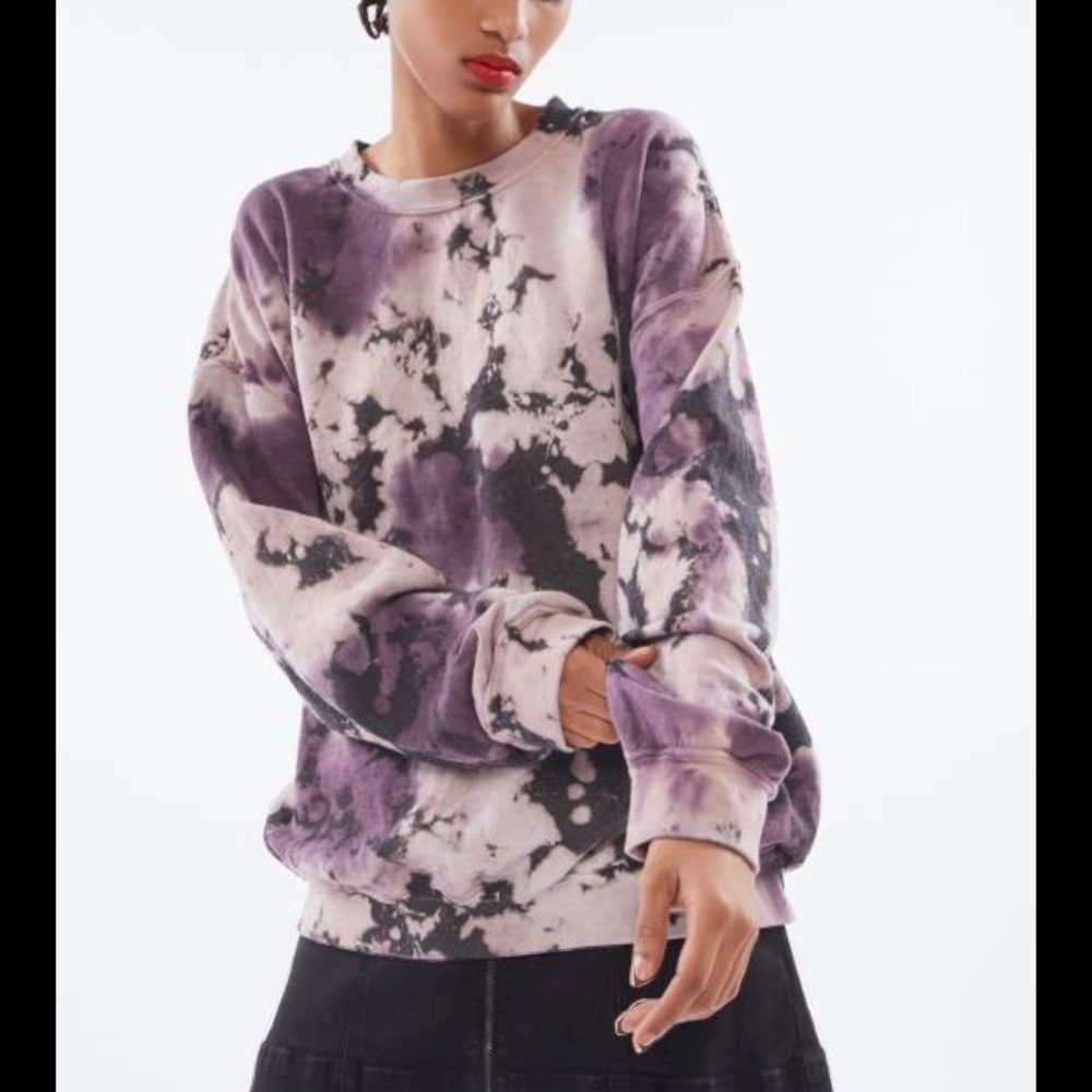 Urban Outfitters recycled purple ride crewneck